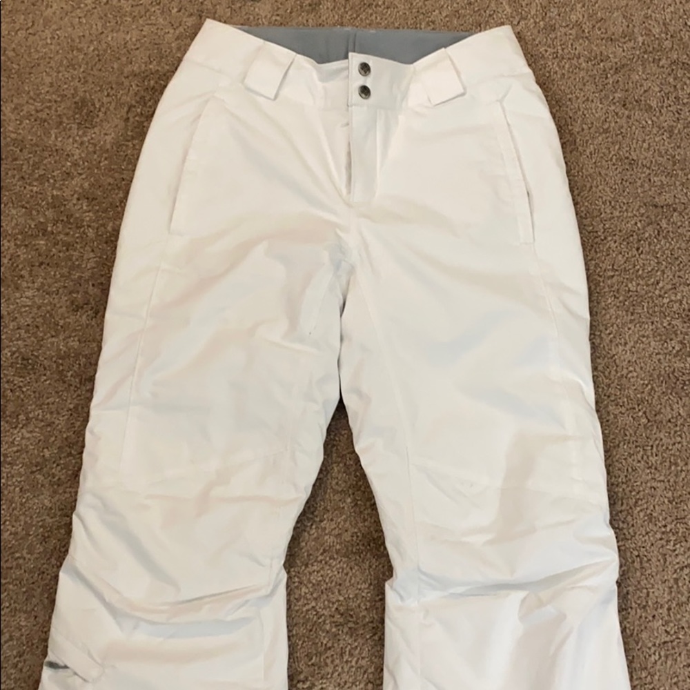 Columbia White Snow Pants